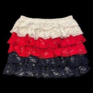 Girls Red White & Blue Scooter Skirt 4T NEW
